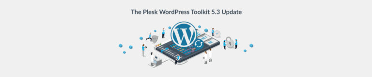 WordPress Toolkit update 5.3 blog Plesk Header
