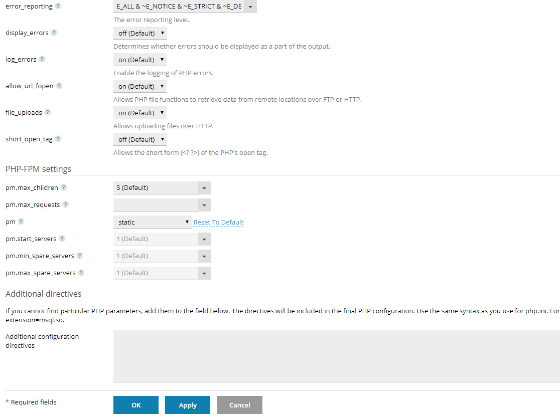 How to find and edit PHP configuration files in Plesk for a domain