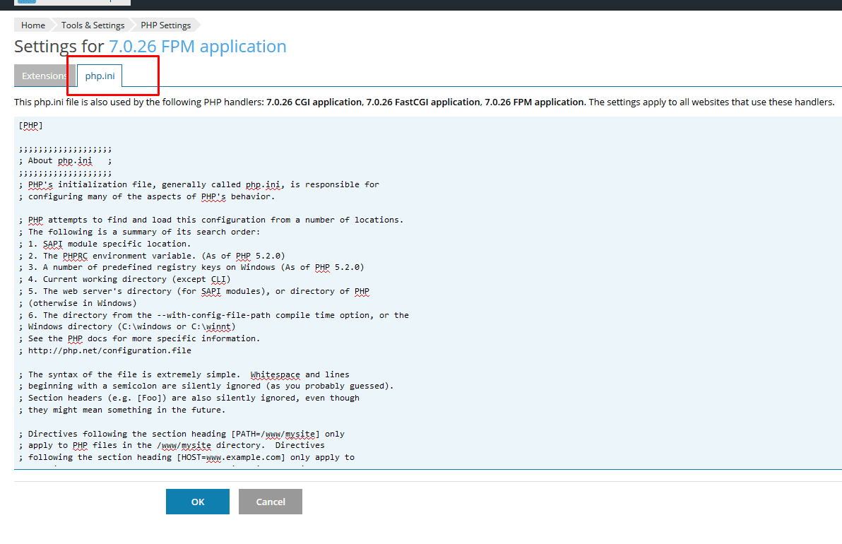 How to find and edit PHP configuration files in Plesk for a domain